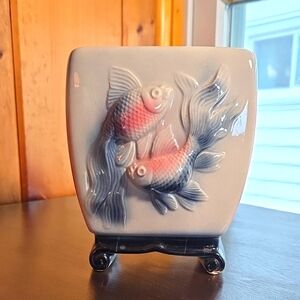 Royal Copley Koi Fish Footed Vase/Planter